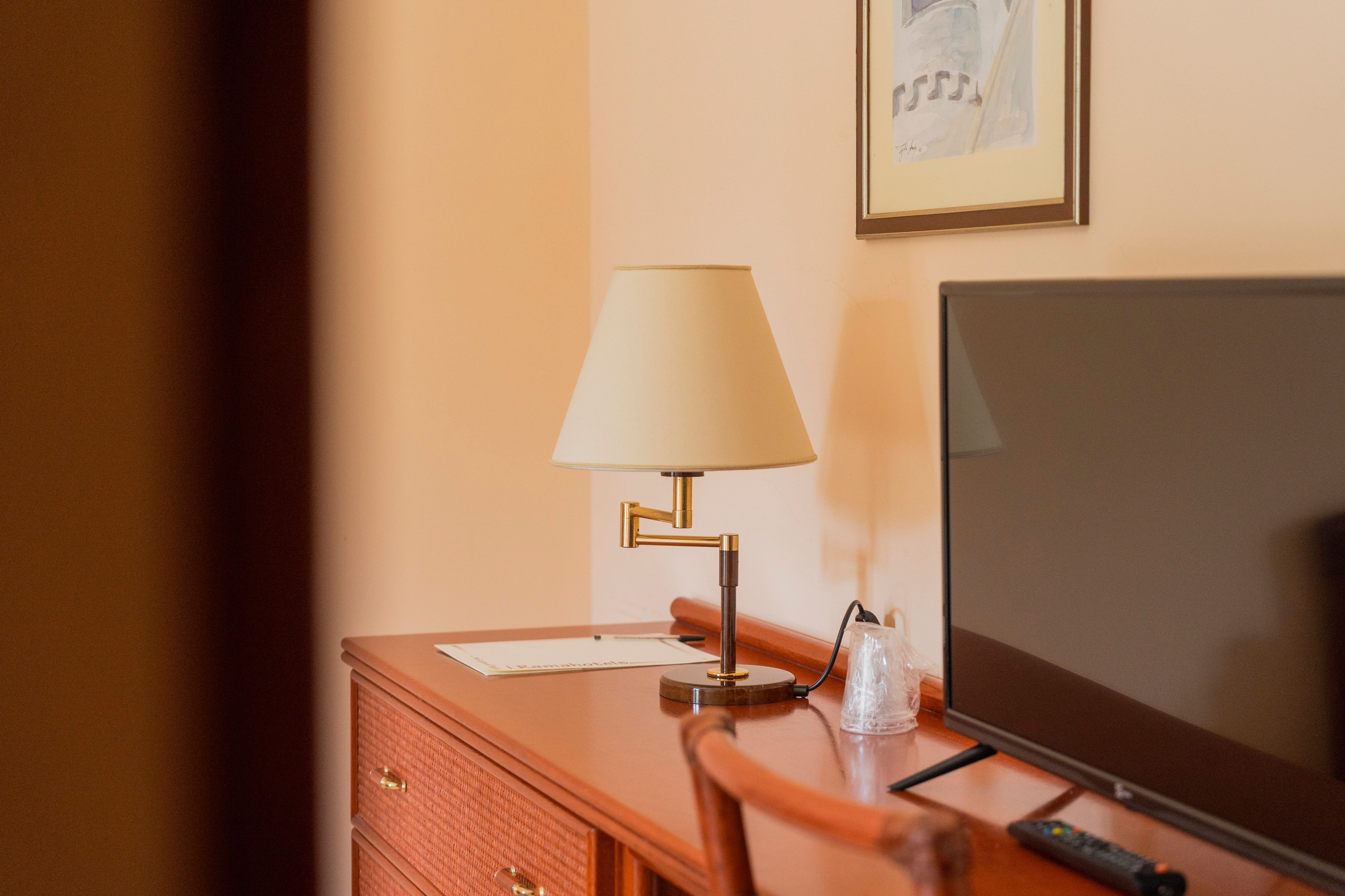 Dettaglio di una camera di Hotel Villa Rosa